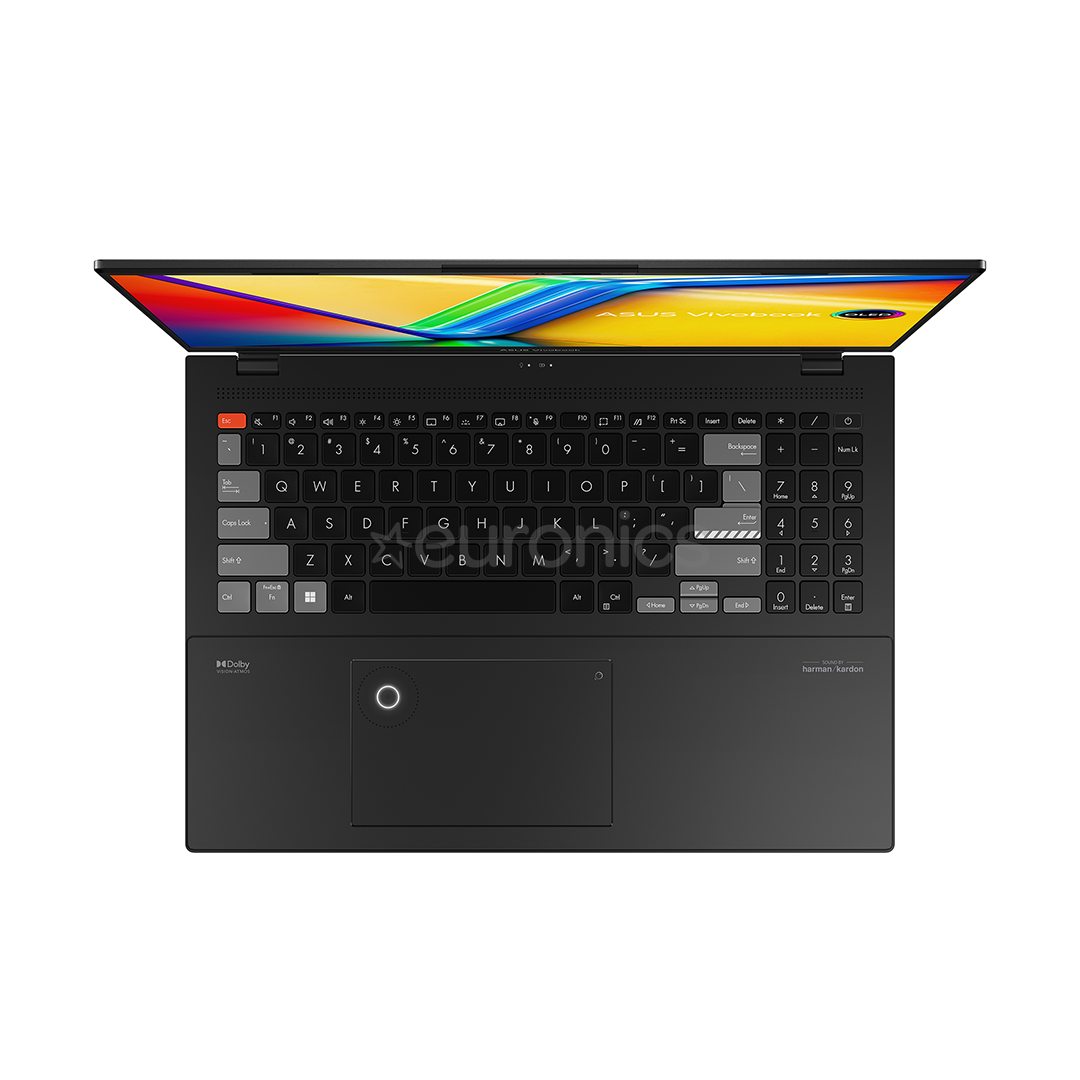 ASUS Vivobook Pro 16X, 16'', OLED, 3.2K, i9, 32 GB, 1 TB, RTX 4070, ENG, must - Sülearvuti
