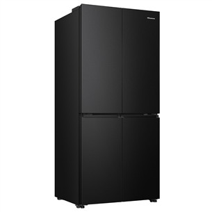 Hisense, Cross Door, No Frost, 483 L, kõrgus 179 cm, must - SBS-Külmik