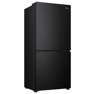 Hisense, Cross Door, No Frost, 483 л, высота 179 см, черный - SBS-холодильник