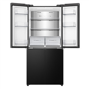 Hisense, Cross Door, No Frost, 483 L, kõrgus 179 cm, must - SBS-Külmik