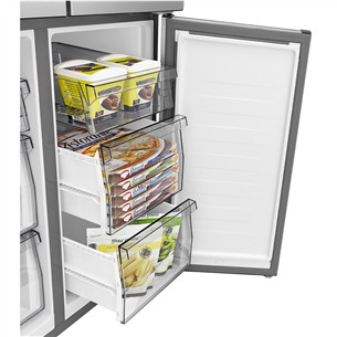 Hisense, Cross Door, No Frost, 483 L, kõrgus 179 cm, must - SBS-Külmik