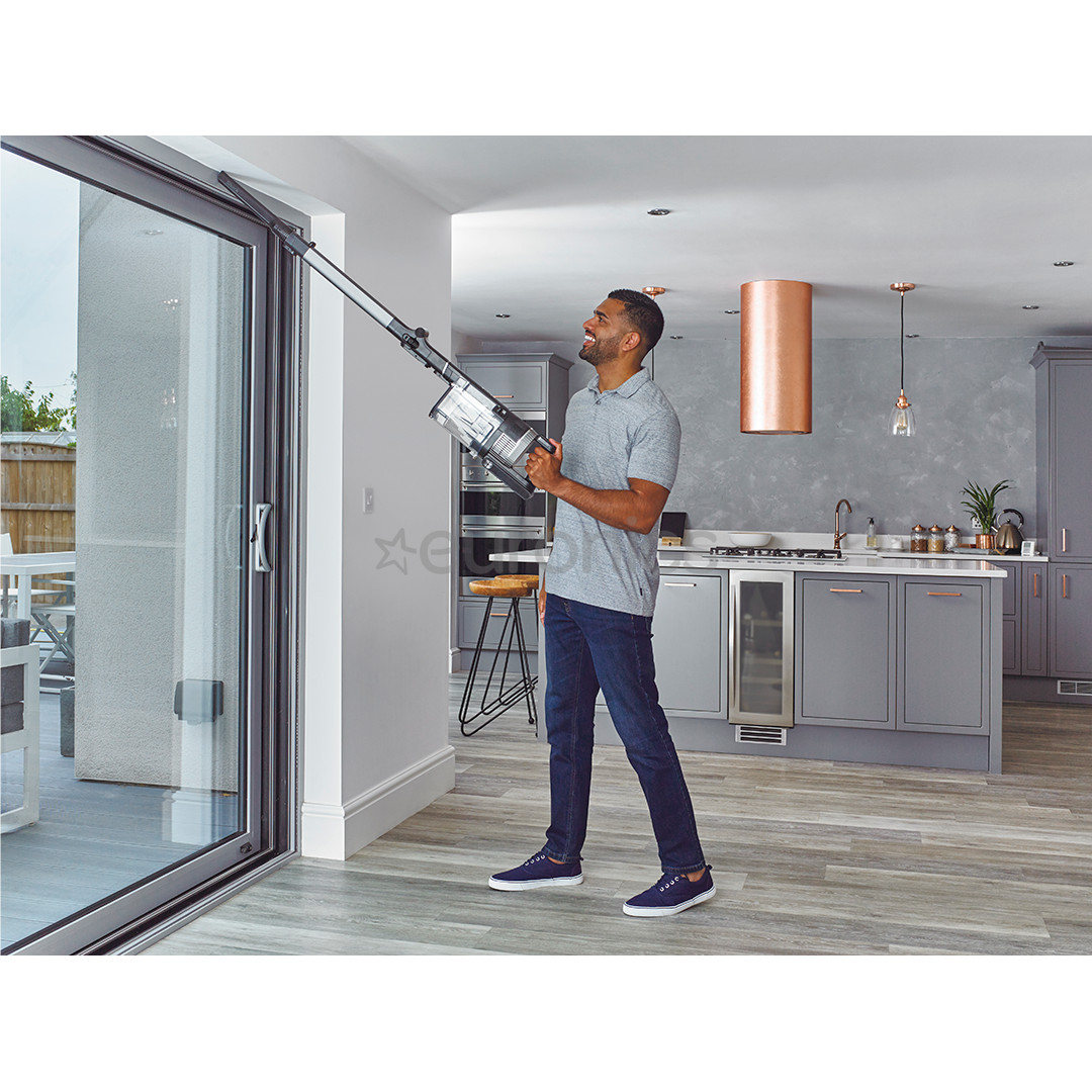 Shark Stratos Anti Hair Wrap Plus Pet Pro, 2 аккумулятора, серый/серебристый - Беспроводной пылесос