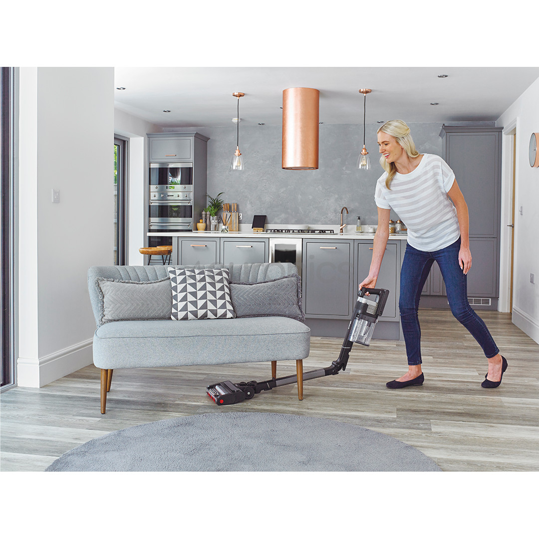 Shark Stratos Anti Hair Wrap Plus Pet Pro, 2 аккумулятора, серый/серебристый - Беспроводной пылесос