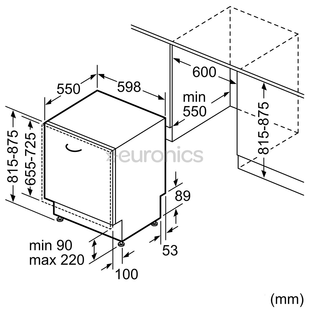Bosch, Series 6, 14 place settings - Built-in dishwasher