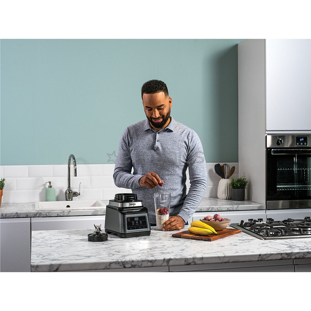 Ninja 2-in-1, Auto IQ, 1200 W, silver/black - Blender