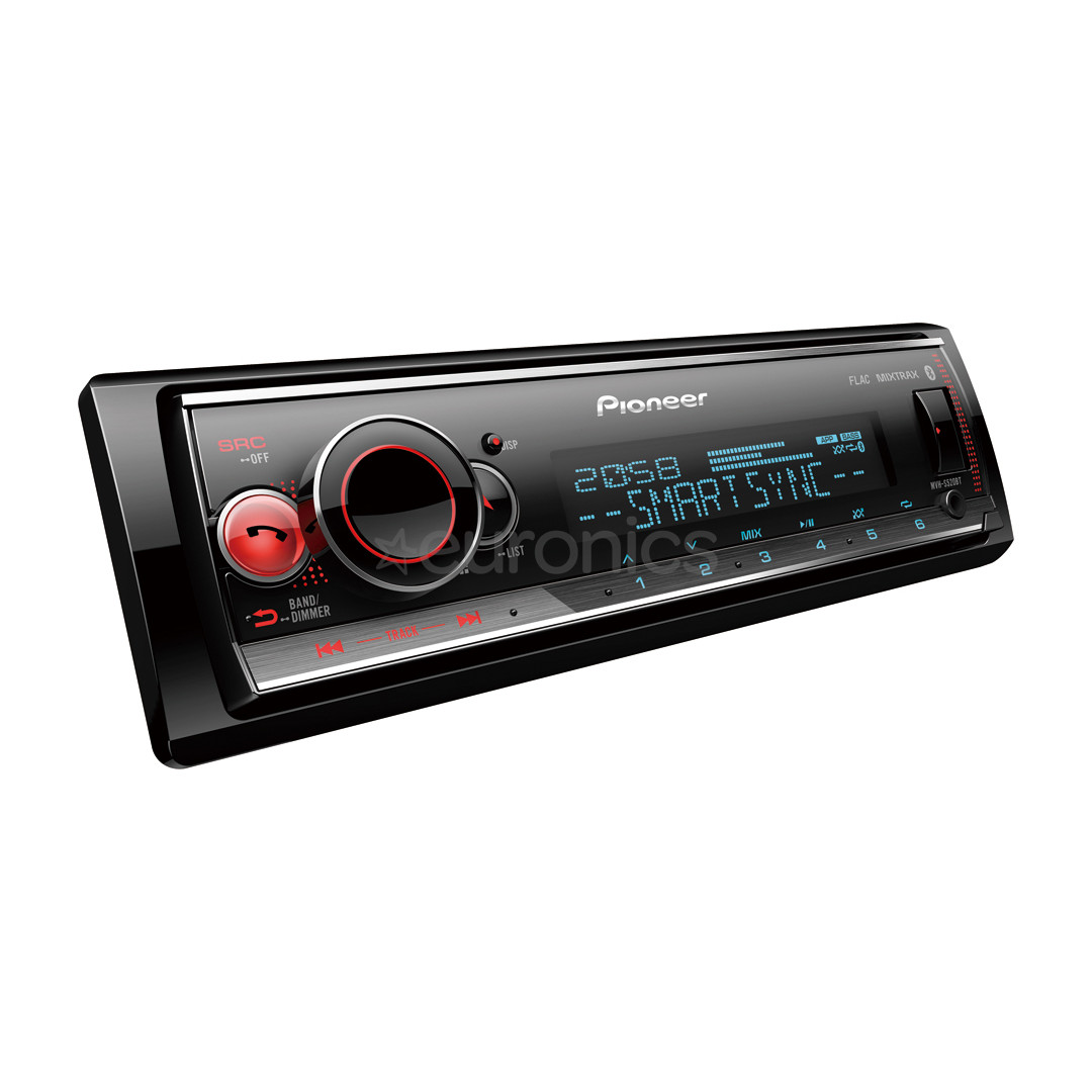 Pioneer MVH-S520BT, Bluetooth, USB, black - Car stereo