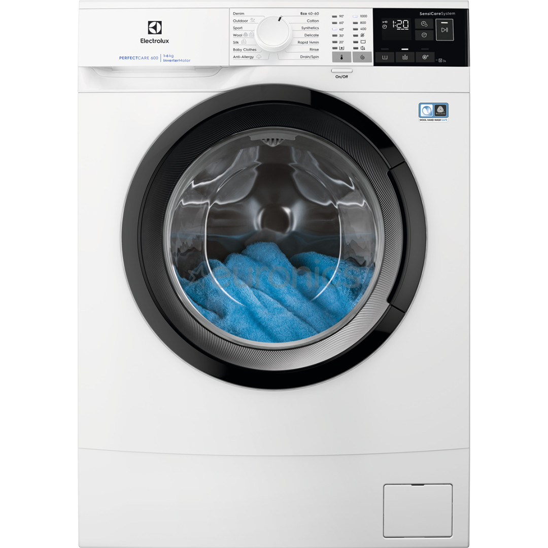 Electrolux, Perfect Care 600, 6 kg, sügavus 37.8 cm, 1000 p/min - Eestlaetav pesumasin