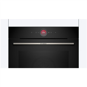 Bosch, Seeria 8, pürolüütiline puhastus, 71 L, must - Integreeritav ahi