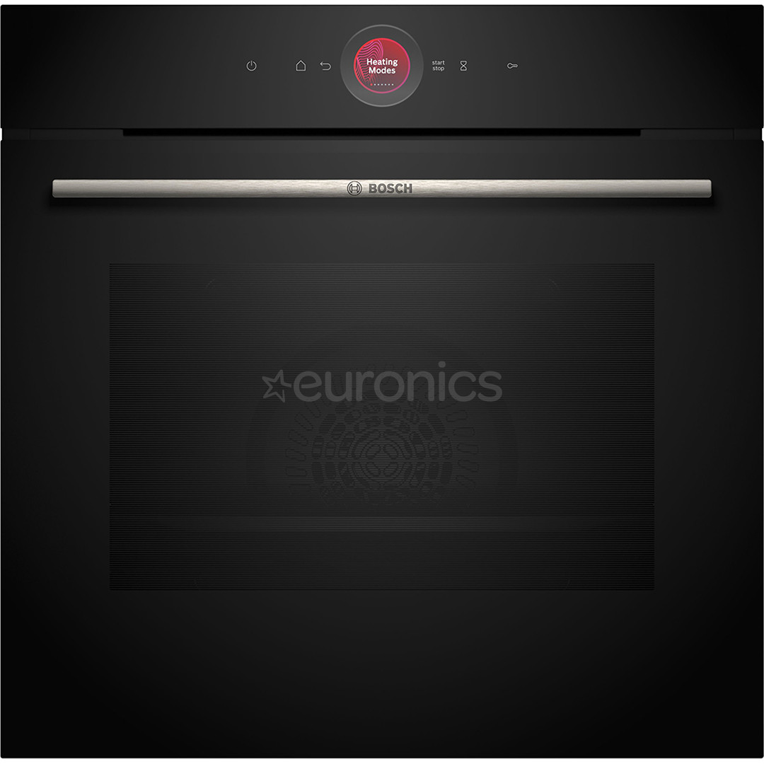 Bosch, Series 8, pyrolytic cleaning, 71 L, black - Built-in oven