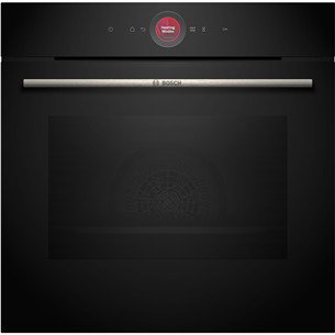 Bosch, Series 8, hydrolytic cleaning, 71 L, black - Built-in oven HBG7221B1