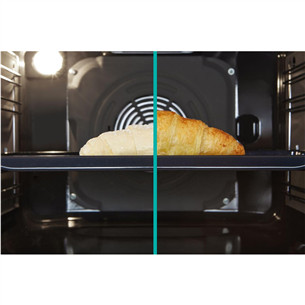 Gorenje, 71 L, laius 60 cm, valge - Gaasipliit elektriahjuga