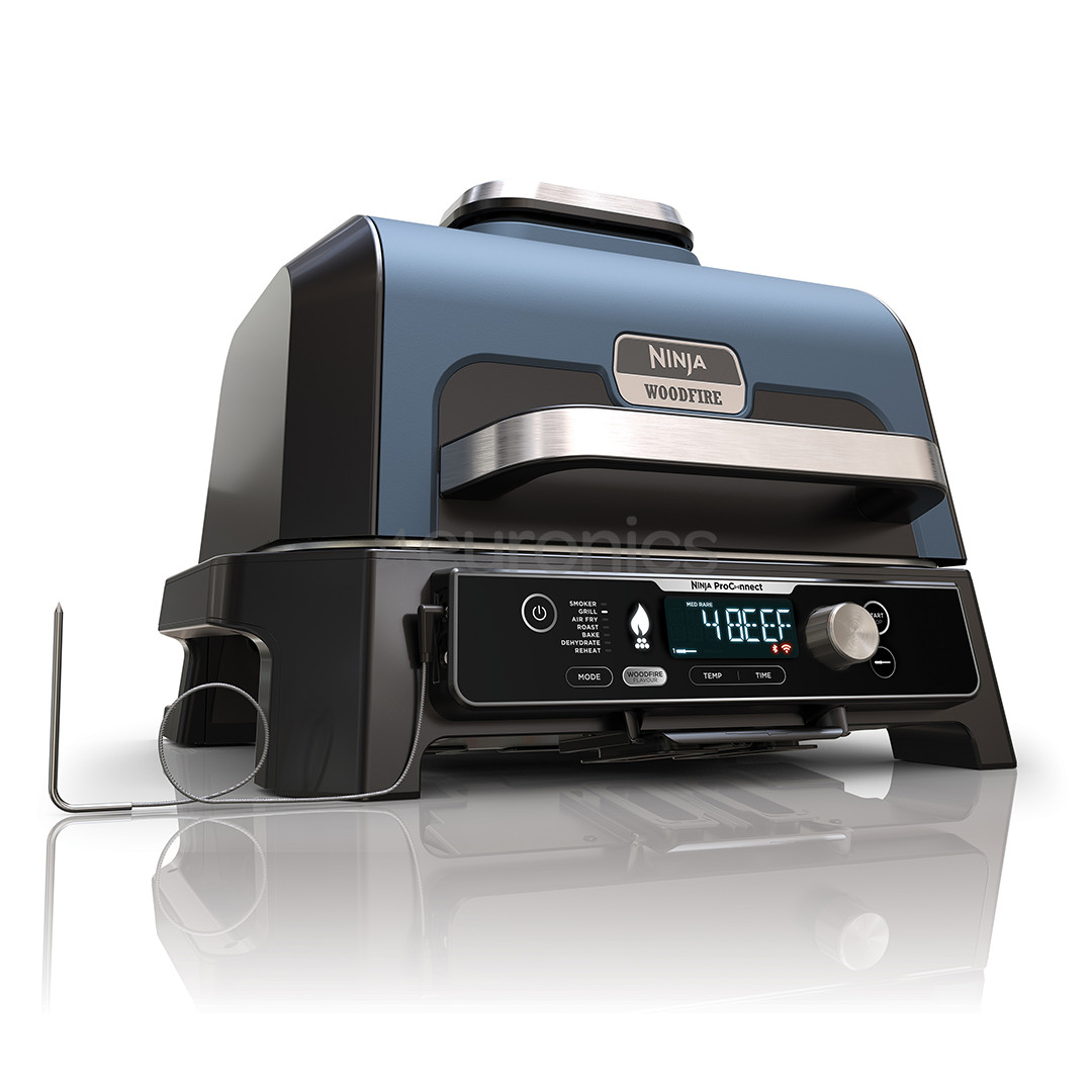 Ninja Woodfire Pro Connect XL, синий/черный - Электрический уличный гриль