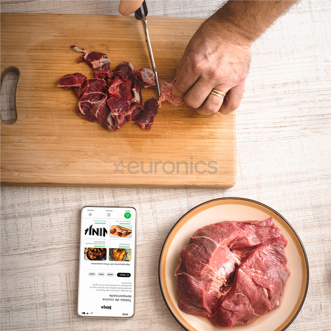 Ninja Woodfire Pro Connect XL, синий/черный - Электрический уличный гриль