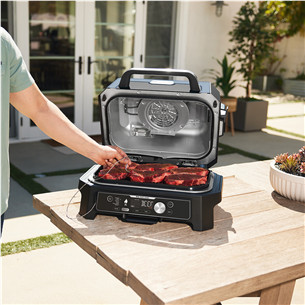 Ninja Woodfire Pro Connect XL, синий/черный - Электрический уличный гриль