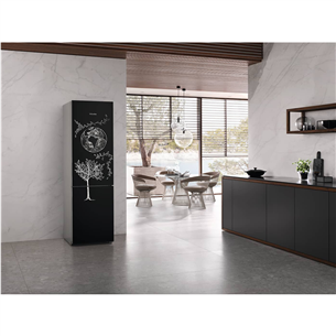 Miele, No Frost, Blackboard edition, 202 cm, 371 L, must/hõbedane - Külmik