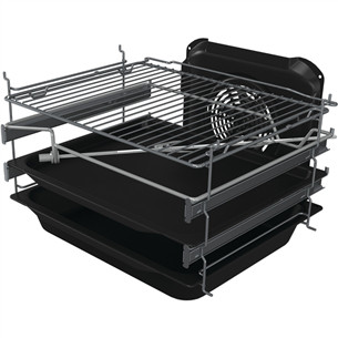 Gorenje, 70 L, laius 50 cm, valge - Gaasipliit elektriahjuga