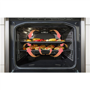 Gorenje, 70 L, laius 50 cm, valge - Gaasipliit elektriahjuga
