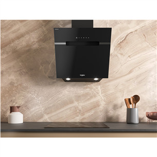 Whirlpool, 740 м³/ч, ширина 60 см, черный - Вытяжка
