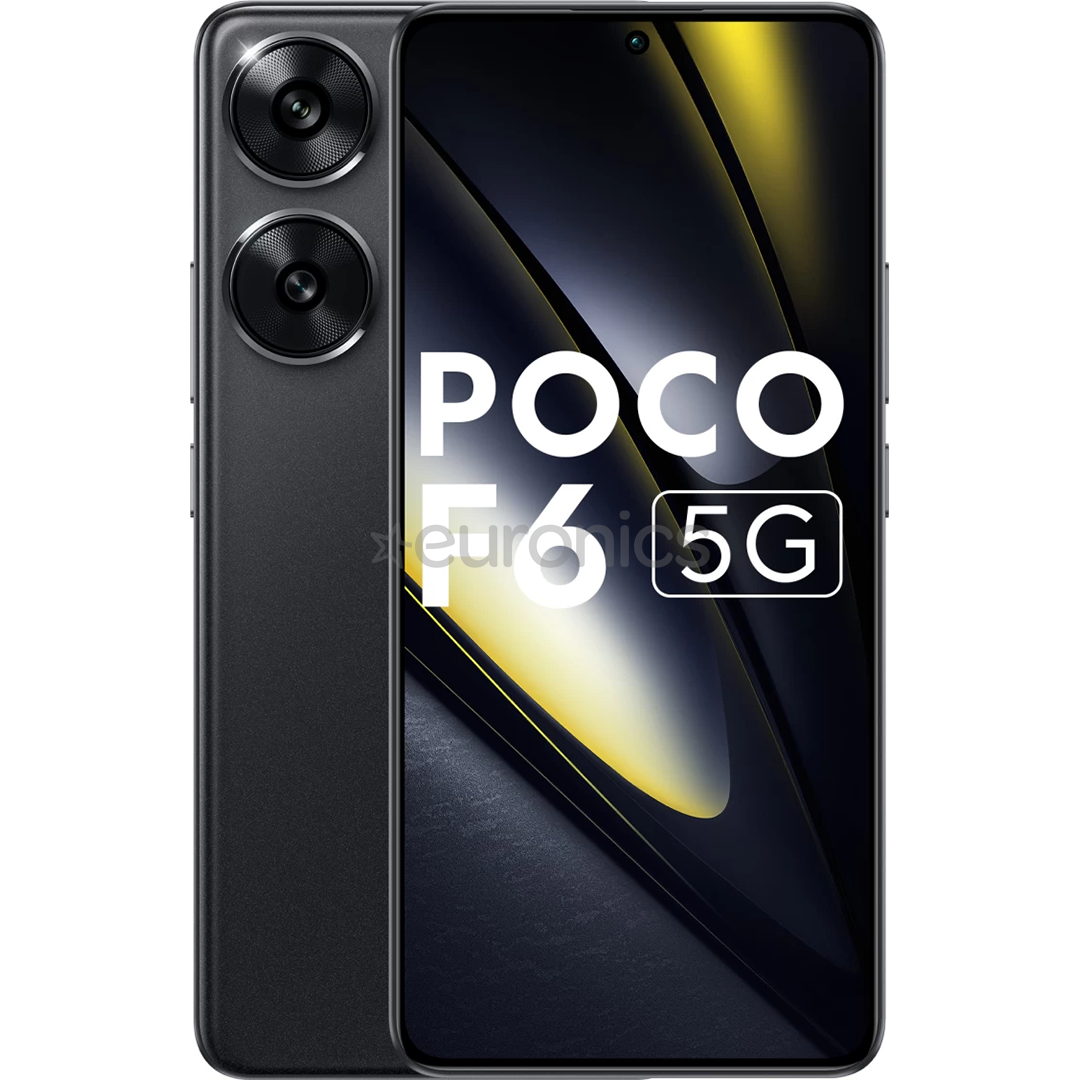 POCO F6, 512 GB, must - Nutitelefon