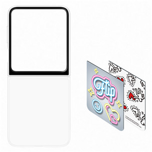 Samsung Flipsuit Case, Galaxy Flip6, белый - Силиконовый чехол