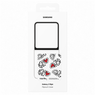 Samsung Flipsuit Case, Galaxy Flip6, valge - Silikoonümbris