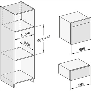 Miele DGC 7460 HC Pro, 67 L, obsidian black - Built-in Steam Oven