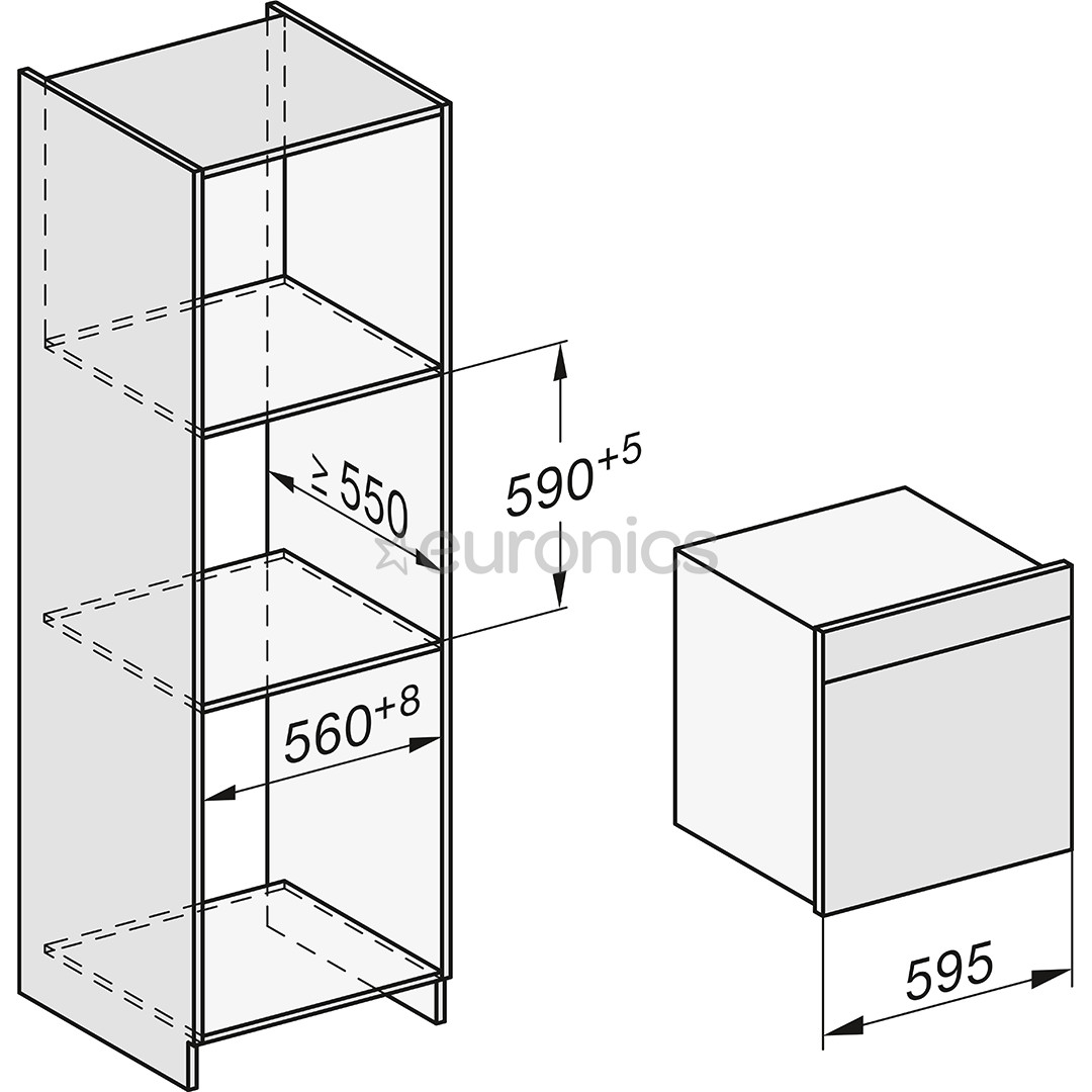 Miele DGC 7460 HC Pro, 67 L, obsidian black - Built-in Steam Oven