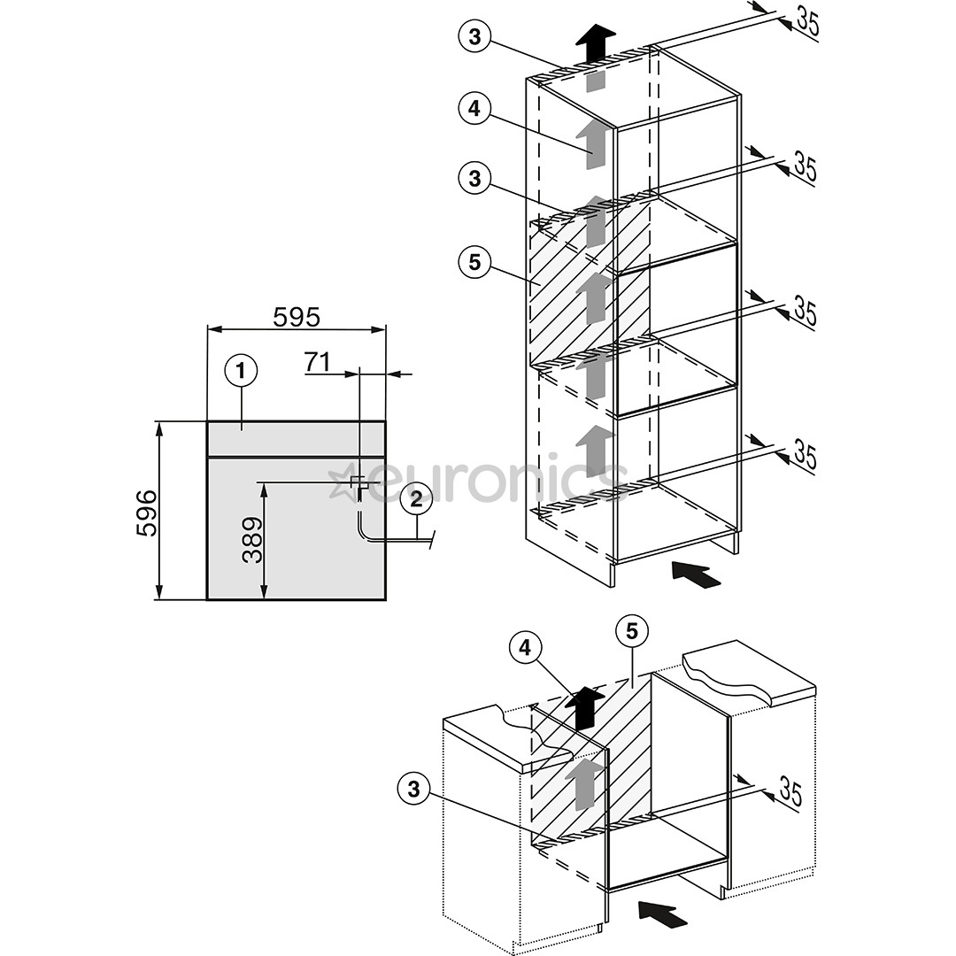 Miele DGC 7460 HC Pro, 67 L, obsidian black - Built-in Steam Oven