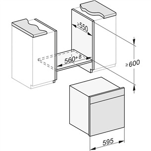 Miele DGC 7460 HC Pro, 67 L, obsidian black - Built-in Steam Oven