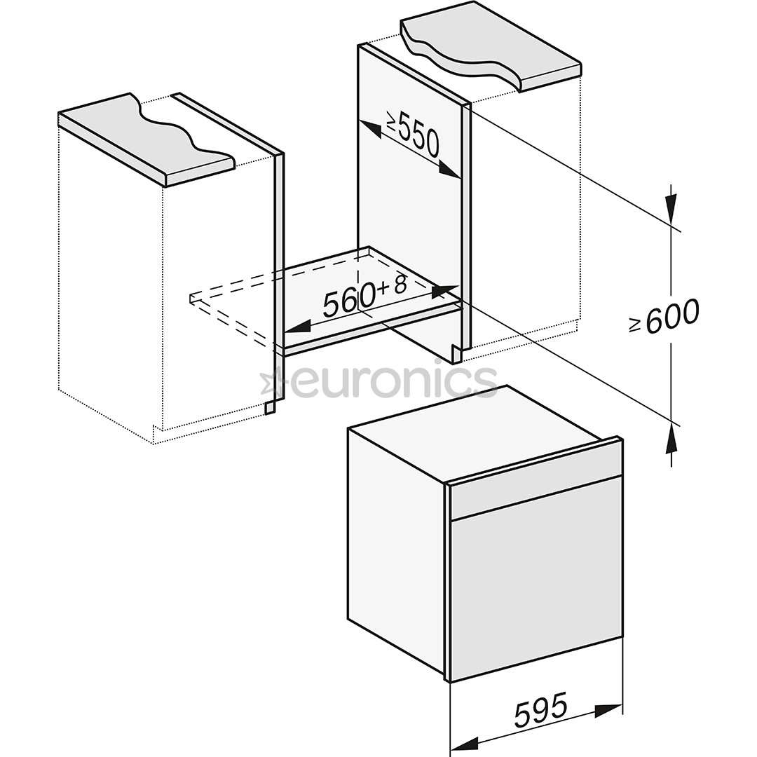 Miele DGC 7460 HC Pro, 67 L, obsidian black - Built-in Steam Oven