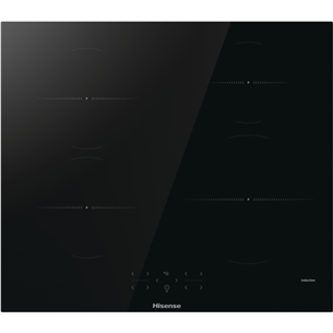 Hisense, laius 59,5 cm, raamita, must - Integreeritav induktsioonpliidiplaat