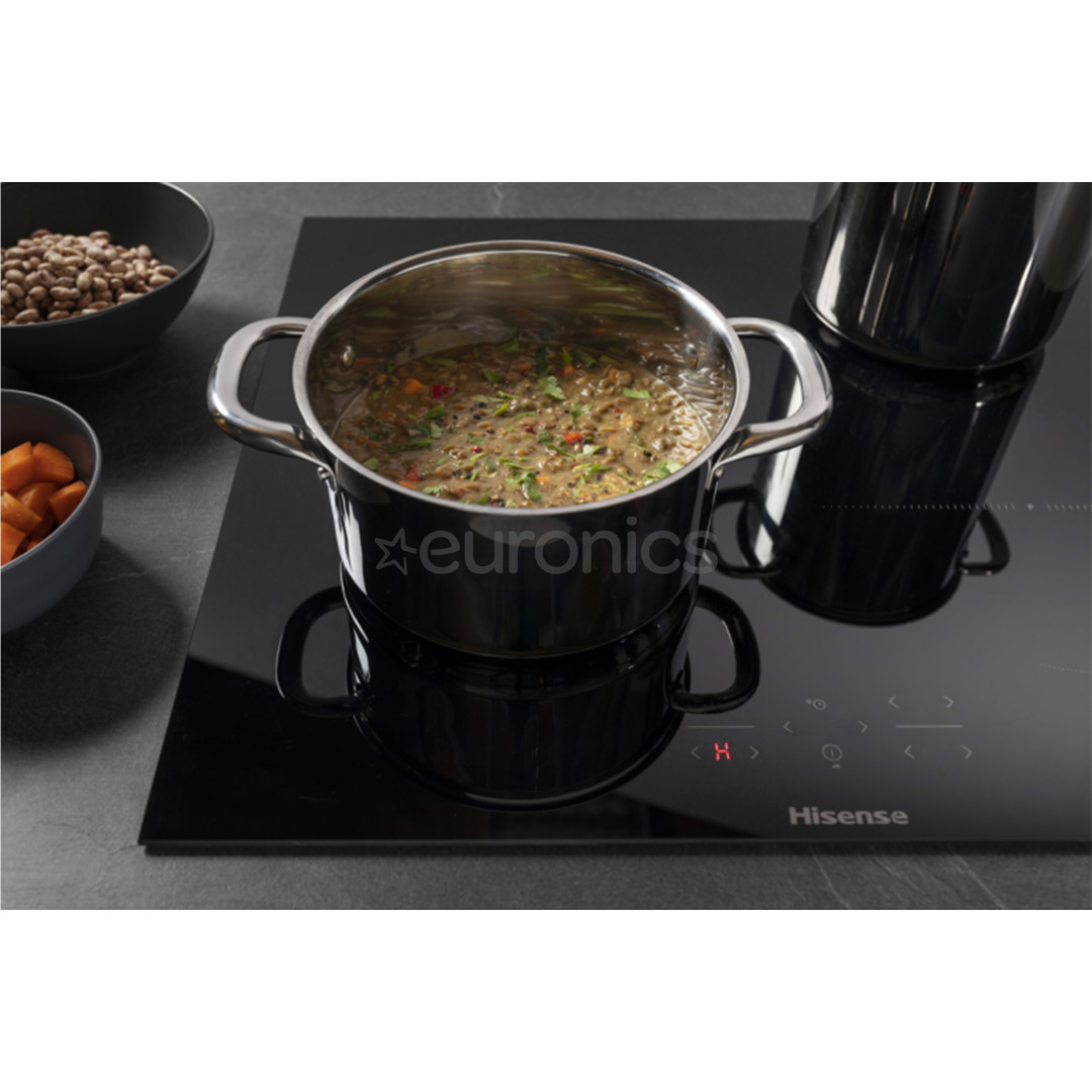 Hisense, width 59.5 cm, frameless, black - Built-in Induction Hob