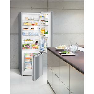 Liebherr, SmartFrost, 265 L, kõrgus 162 cm, hõbedane - Külmik