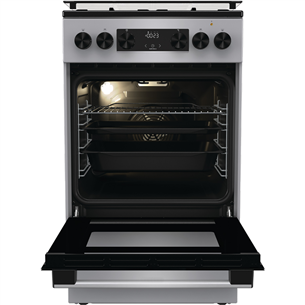 Gorenje, 70 L, laius 50 cm, hall - Gaasipliit elektriahjuga