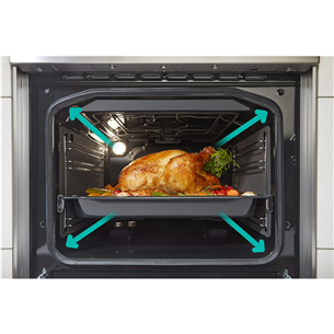 Gorenje, 70 L, laius 50 cm, hall - Gaasipliit elektriahjuga