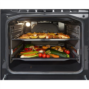 Gorenje, 62 L, laius 50 cm, valge - Gaasipliit elektriahjuga
