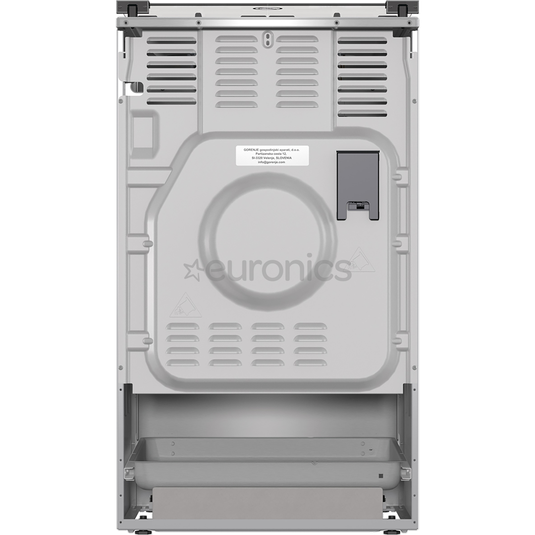 Gorenje, 70 L, laius 50 cm, roostevaba teras - Gaasipliit elektriahjuga