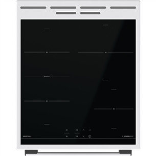 Gorenje, 70 л, ширина 50 см, белый - Индукционная плита с электрической духовкой