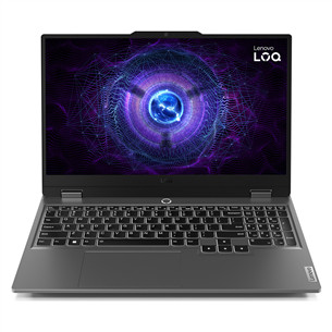 Lenovo LOQ 15IAX9, 15,6'', FHD, 144 Гц, i5, 24 ГБ, 512 ГБ, RTX 4050, ENG, серый - Ноутбук