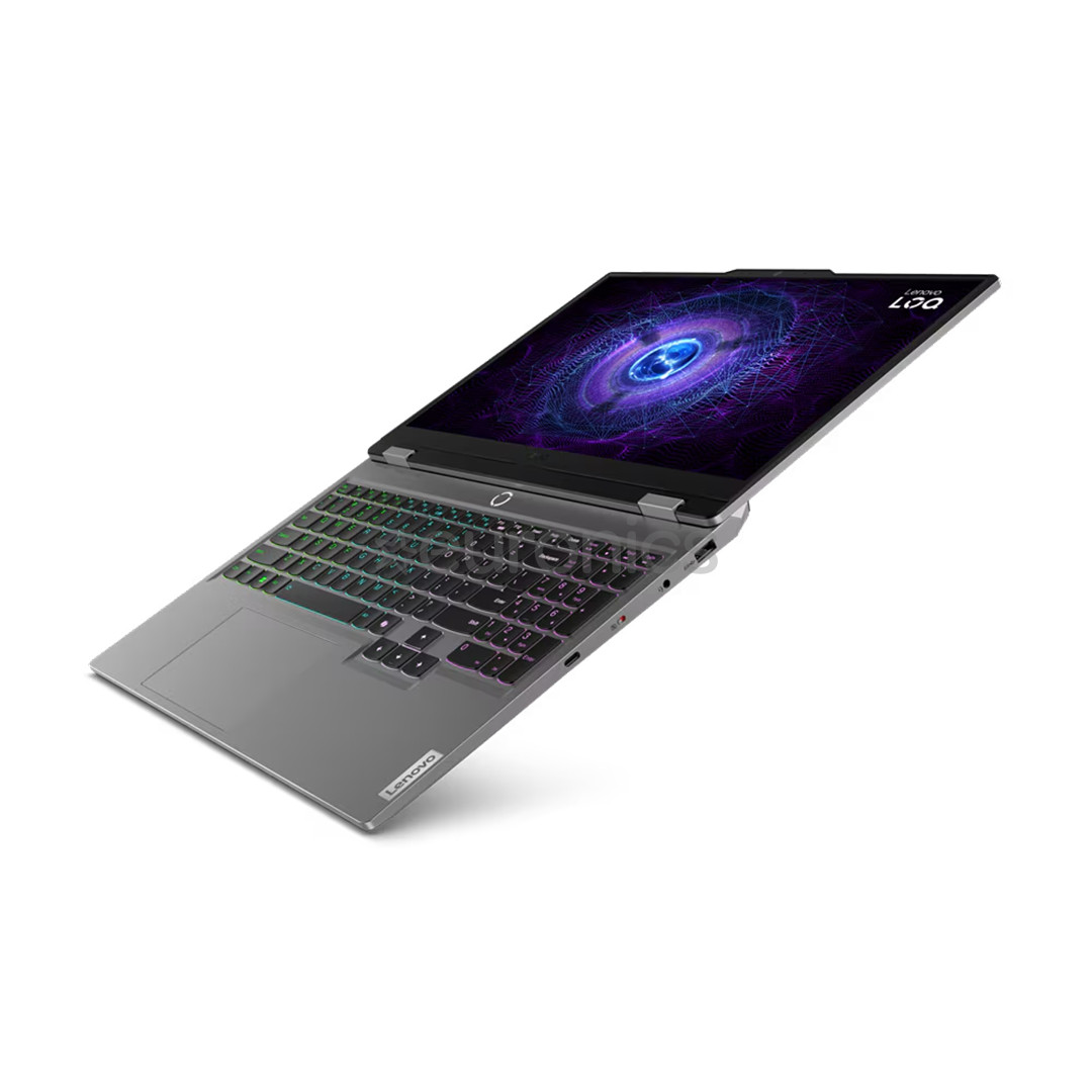 Lenovo LOQ 15IAX9, 15,6'', FHD, 144 Гц, i5, 24 ГБ, 512 ГБ, RTX 4050, ENG, серый - Ноутбук