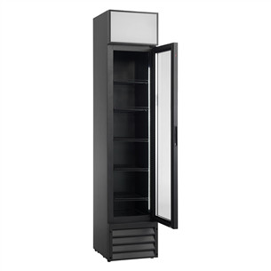 Scandomestic, 160 л, высота 188 см, черный - Холодильник-витрина