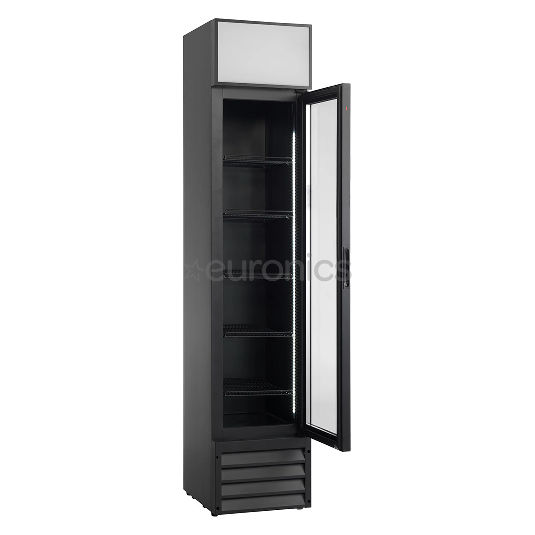 Scandomestic, 160 л, высота 188 см, черный - Холодильник-витрина