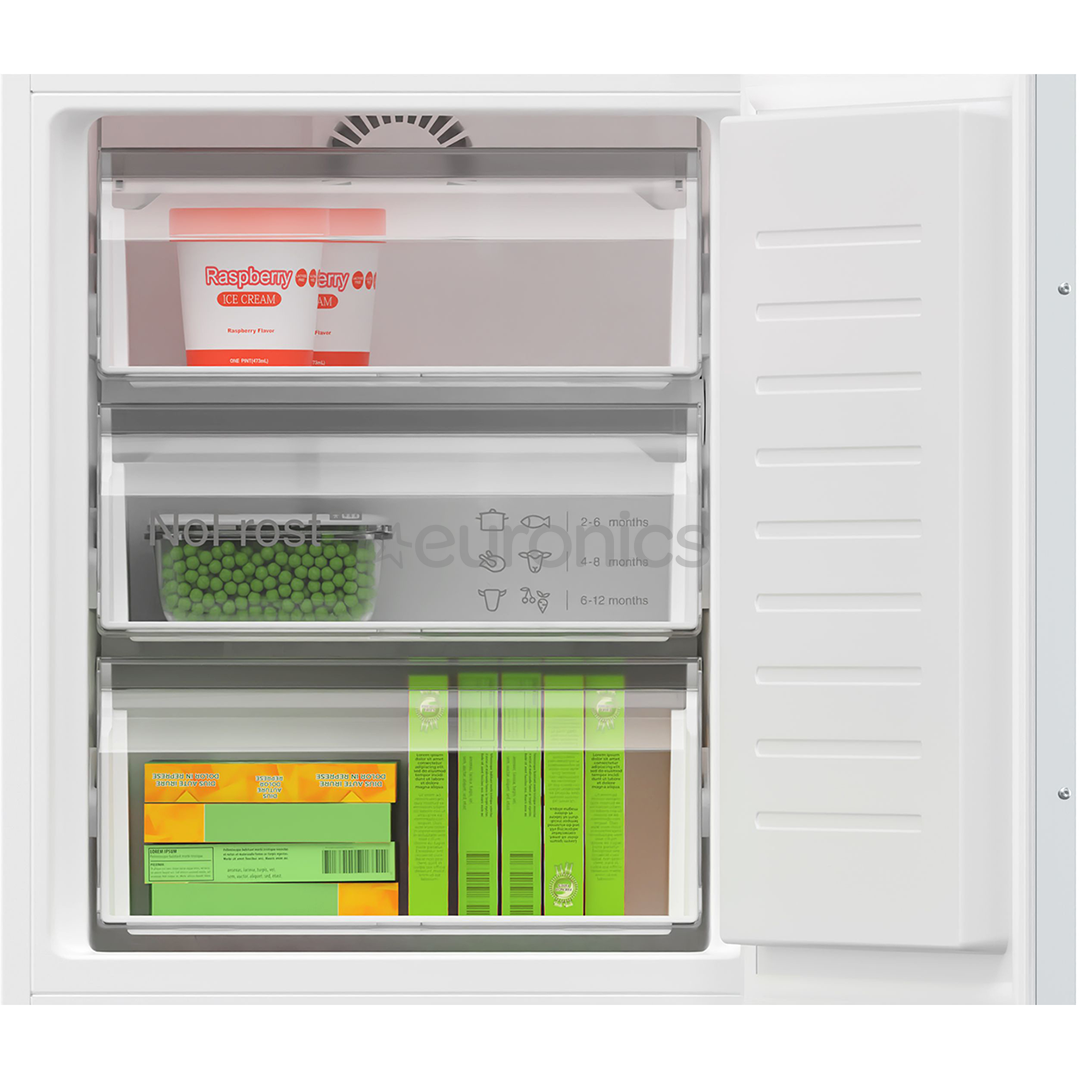 Bosch, Seeria 4, NoFrost, 260 L, kõrgus, 178 cm - Integreeritav külmik