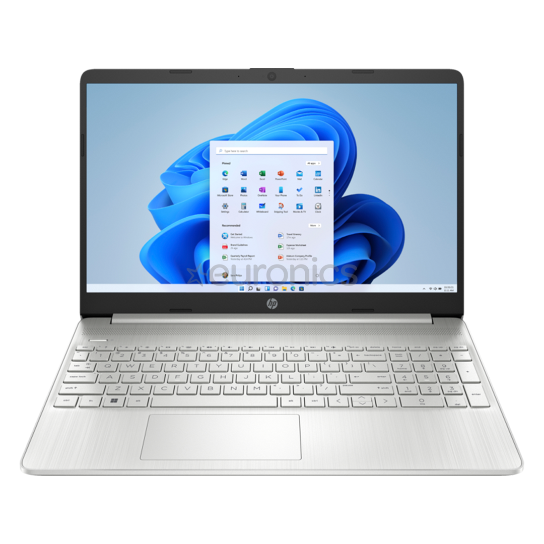 HP Laptop 15s-eq2059ny, 15,6'', FHD, Ryzen 5, 8 GB, 512 GB, hõbe - Sülearvuti