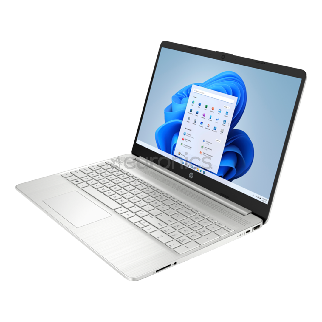 HP Laptop 15s-eq2059ny, 15,6'', FHD, Ryzen 5, 8 GB, 512 GB, hõbe - Sülearvuti