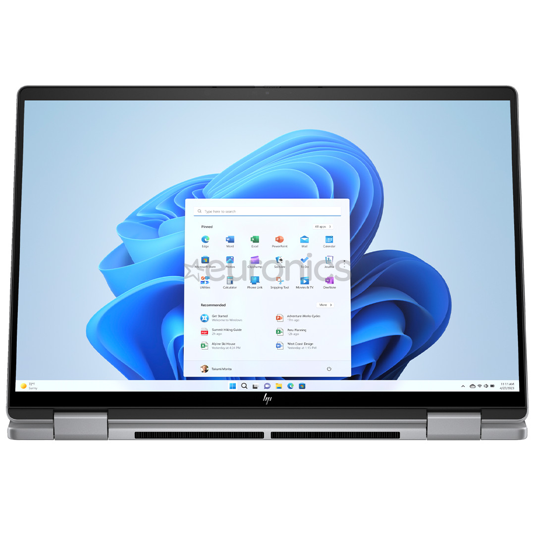 HP Envy x360 2-in-1 Laptop 14-fa0004ny, 14'', WUXGA, IPS, 16 ГБ, 512 ГБ, серый - Ноутбук