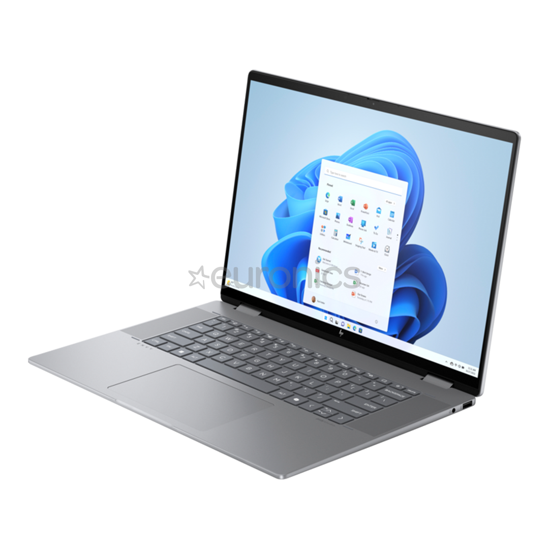 HP Envy x360 2-in-1 Laptop 16-ad0001ny, 16'', WUXGA, IPS, Ryzen 5, 16 GB, 512 GB, meteor silver - Notebook