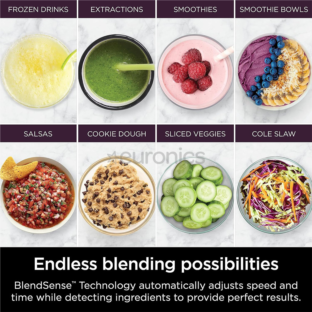 Ninja Detect 3-in-1, 1200 W, black - Power Blender & Food Processor