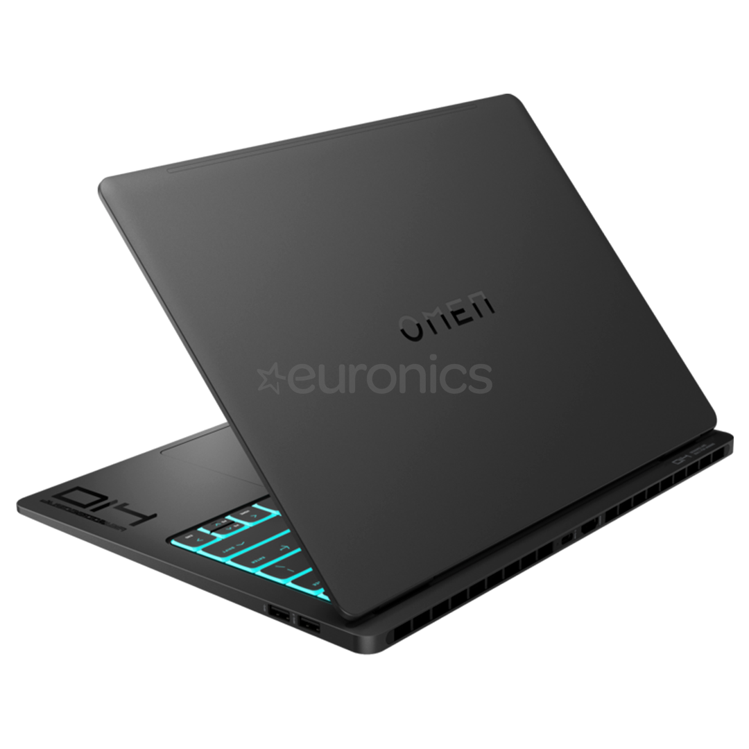 HP OMEN Transcend Laptop 14-fb0000ny, 14'', 2.8K, 120 Hz, OLED, Ultra 9, 32 GB, 2 TB, RTX 4070, ENG, shadow black - Notebook