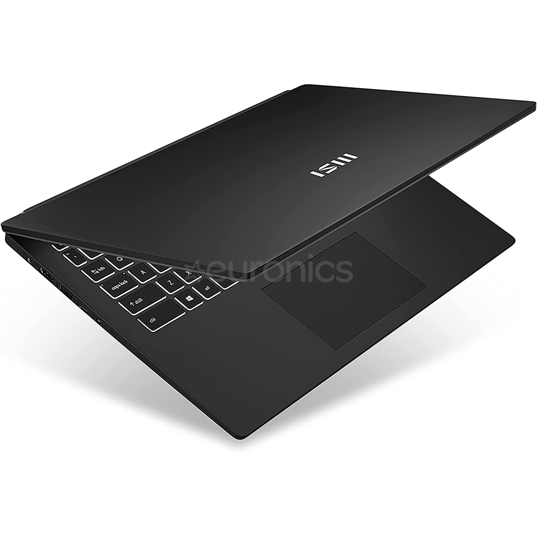 MSI Modern 15 B12M, 15.6'', FHD, i7, 16 GB, 512 GB, ENG, black - Notebook